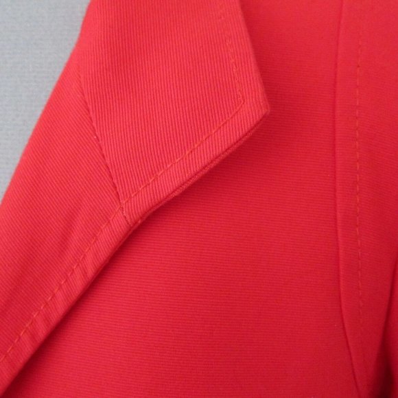 ANNE KLEIN BRIGHT RED COTTON BLAZER - SIZE 8P - Picture 9 of 12